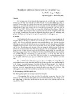 TINH HINH o NHIEM DAU TRONG NUOC DAI VEN BO VIET NAM OIL POLLUTION IN COASTAL WATER OF VIET NAM