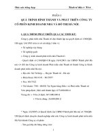 Báo cáo thực tập tại công ty CP kinh doanh nhà và đô thị hà nội 