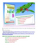 Cac chuyen de dai so 9 on thi vao 10