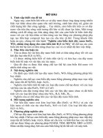 Nghiên cứu biến tính dây nano sno2, WO3 nhằm ứng dụng cho cảm biến khí h2s và NO2