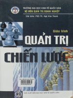 Giáo trình quản trị chiến lược (2011)  ngô kim thanh pdf