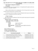 Quy trinh quản lý và sử  dụng đế tài NCKH 