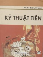 Kỹ thuật tiện  giáo trình cho sinh viên cơ khí thuộc các hệ đào tạo trần văn địch pdf