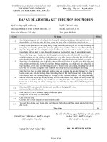 Đáp án chạy rà động cơ diếl tàu thủy