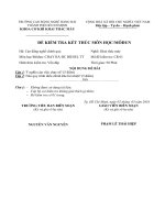 Đề thi, đáp án môn Chạy rà động cơ