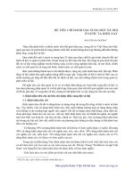 HỆ TIÊU CHÍ ĐÁNH GIÁ XUNG ĐỘT XÃ HỘI Ở NƯỚC TA HIỆN NAY