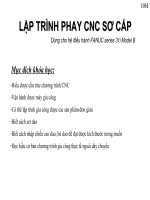 Bài giảng hướng dẫn lập trình phay CNC