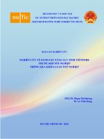 NGHIÊN CỨU VỀ ĐÁNH GIÁ NĂNG LỰC SINH VIÊN POHE TRƯỚC KHI TỐT NGHIỆP THÔNG QUA KHÓA LUẬN TỐT NGHIỆP