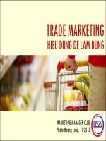 Trade marketing Marketing thương mại