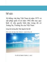khóa luận giải quyết tranh chấp Hoàng Sa và Trường Sa của VN