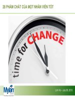 28 pham chat cua mot nhan vien tot