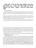 Pháp luật về thu hồi đất nông nghiệp trong giai đoạn hiện nay