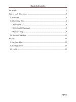 Đề tài Điện tử số Thiết kế mạch chống trộm