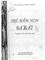 sách trẻ mầm non ca hát T