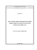 Đấu tranh chống diễn biến hòa bình trong lĩnh vực quyền con người ở việt nam