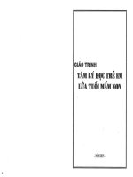 GIÁO TRÌNH tâm lý học mầm NON lứa TUỔI TRẺ EM 