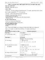 Giáo án dạy thêm (dạy bồi dưỡng) toán 9 mới nhất chỉ việc in (Tuyệt vời) TẬP 1