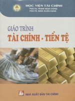 Giáo trình tài chính   tiền tệ  phạm ngọc dũng, đinh xuân hạng pdf