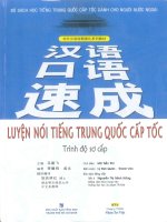 Luyện nói tiếng trung quốc cấp tốc   sơ cấp