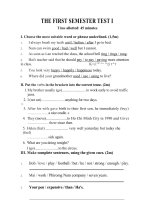 THE FIRST SEMESTER TEST idoc