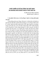 PHÁT TRIỂN CƠ SỞ HẠ TẦNG TẠI VIỆT NAMVÀ NHỮNG KHÓ KHĂN THÁCH THỨC ĐẶT RA