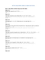 ĐỀ VÀ ĐÁP ÁN LUYỆN THI VIOLYMPIC LỚP 6 VÒNG 14,15,16 NĂM 2016-2017.