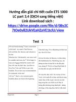 hướng dẫn giải chi tiết part 3,4 cuốn ETS 1000 LC part 3,4 (dịch sang tiếng việt)
