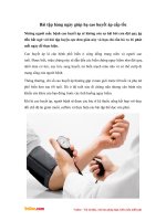 Bài tập hàng ngày giúp hạ cao huyết áp cấp tốc