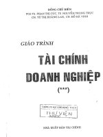 GIÁO TRÌNH tài CHÍNH DOANH NGHIỆP PHẦN 3 