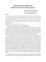 NHỮNG CHÍNH SÁCH TRỌNG CUNG NHẰM THÚC ĐẨY TĂNG TRƯỞNG DÀI HẠN