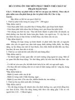 ĐỀ CƯƠNG ôn THI môn PHÁT TRIỂN THỂ CHẤT sư PHẠM mầm NON 