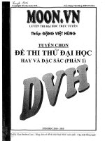 TUYỂN CHỌN đề THI THỬ đại học HAY và đặc sắc 