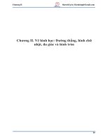 Tài liệu hướng dẫn sketchup Chuong II