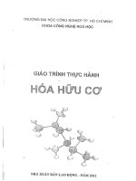 GIÁO TRÌNH THỰC HÀNH HOÁ hữu cơ năm 2012 