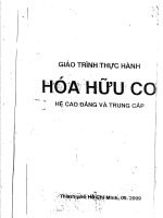 giáo trình thực hành hoá học hữu cơ 