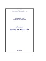 Giáo trình bảo quản nông sản pdf