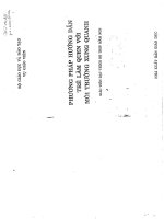 PHƯƠNG PHÁP HƯỚNG dẫn TRẺ làm QUEN với môi TRƯỜNG XUNG QUANH 