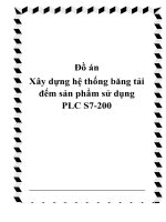 Đồ án xây dựng hệ thống băng tải đếm sả