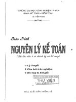 GIÁO TRÌNH NGUYÊN lý kế TOÁN 