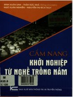 Cẩm nang khởi nghiệp từ nghề trồng nấm  đinh xuân linh (chủ biên) và những người khác