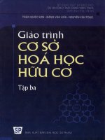 Giáo trình cơ sở hóa học hữu cơ  tập 3  trần quốc sơn, đặng văn liếu, nguyễn văn tòng