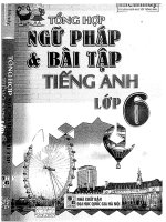 TỔNG hợp NGỮ PHÁP và bài tập TIẾNG ANH lớp 6