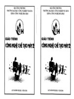 giáo trình công nghệ chế tạo máy 2 