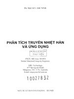 Phân tích truyền nhiệt hàn và ứng dụng  nguyễn thế ninh
