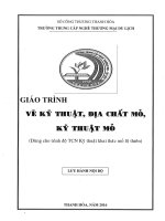 giáo trình vẽ kỹ thuật, địa chất mỏ, kỹ thuật mỏ 