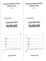 Giáo trình thực hành các quá trình và thiết bị truyền khối  