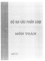 tuyển tập bộ 3 câu hỏi phân loại môn toán 