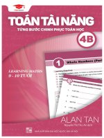 Toán tài năng 4B sách phát triển tư duy toán học