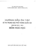 HƯỚNG dẫn ôn tập kỳ THI THPT QUỐC GIA môn hóa học 