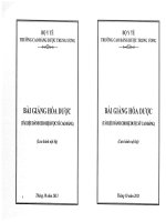 BÀI GIẢNG hóa dược bản đôi 